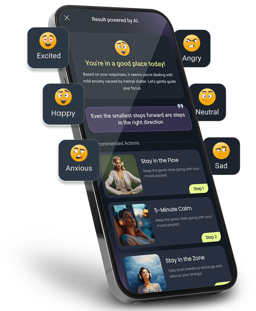 Mood results powered by AI